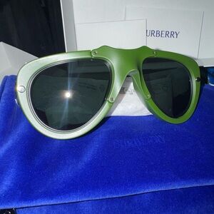 Burberry Bold Green Aviator Sunglasses